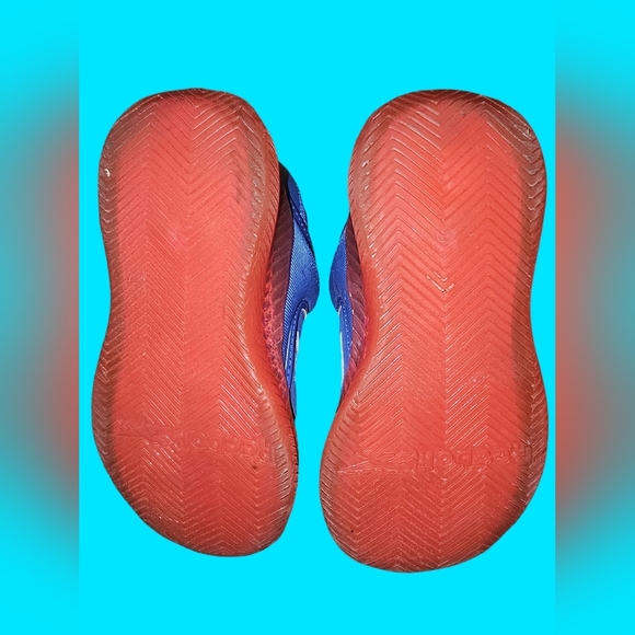 Reebok Tycoon Toddler Boys Light-Up Running Shoes Red Blue Sz 8T - Picture 4 of 7